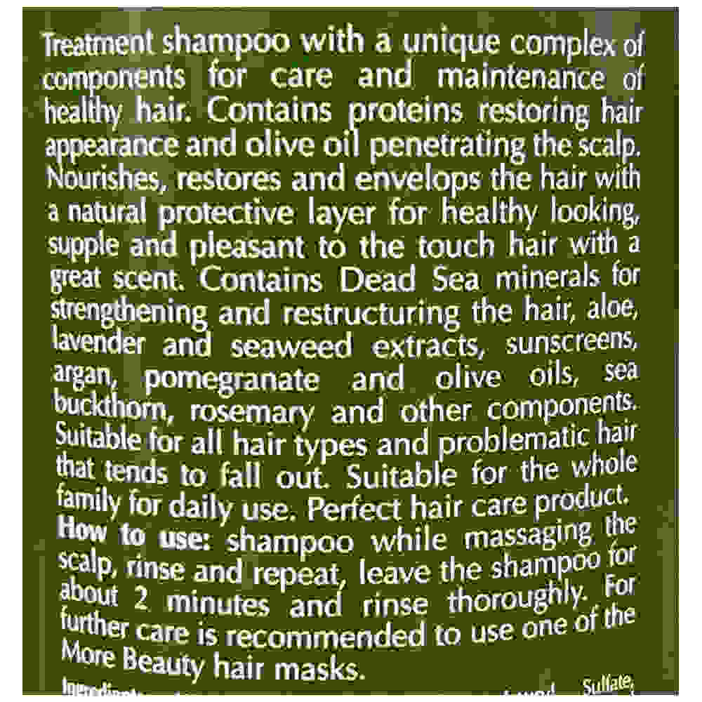More Beauty Лечебный шампунь для волос с Оливковым маслом 760ml