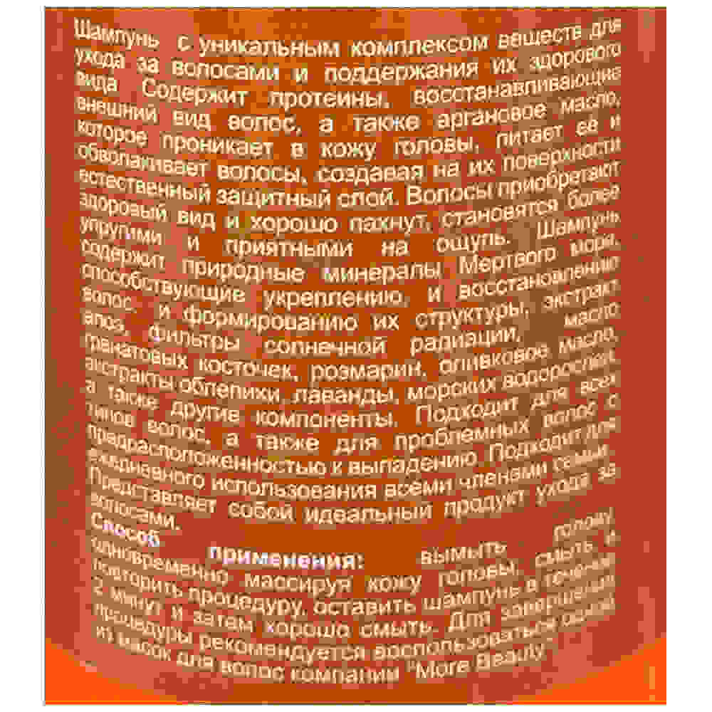 More Beauty Шампунь для волос, с маслом Марокканской Аргании Treatment Shampoo Moroccan Argan Oil 760ml