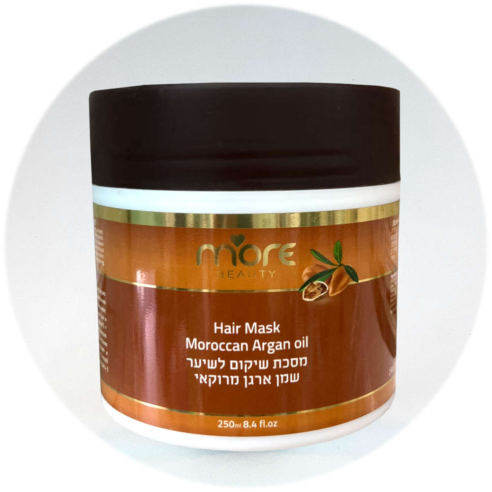 More Beauty Аргановое масло маска для восстановления и ухода за волосами Hair Mask Moroccan Argan Oil 250ml